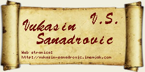 Vukašin Sanadrović vizit kartica